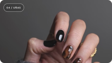 Detalle de manicure y cuidado de las uñas
